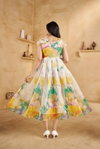 Liyana Organza Long Western Wear Dress Wholesale Clothing Distributors In India
